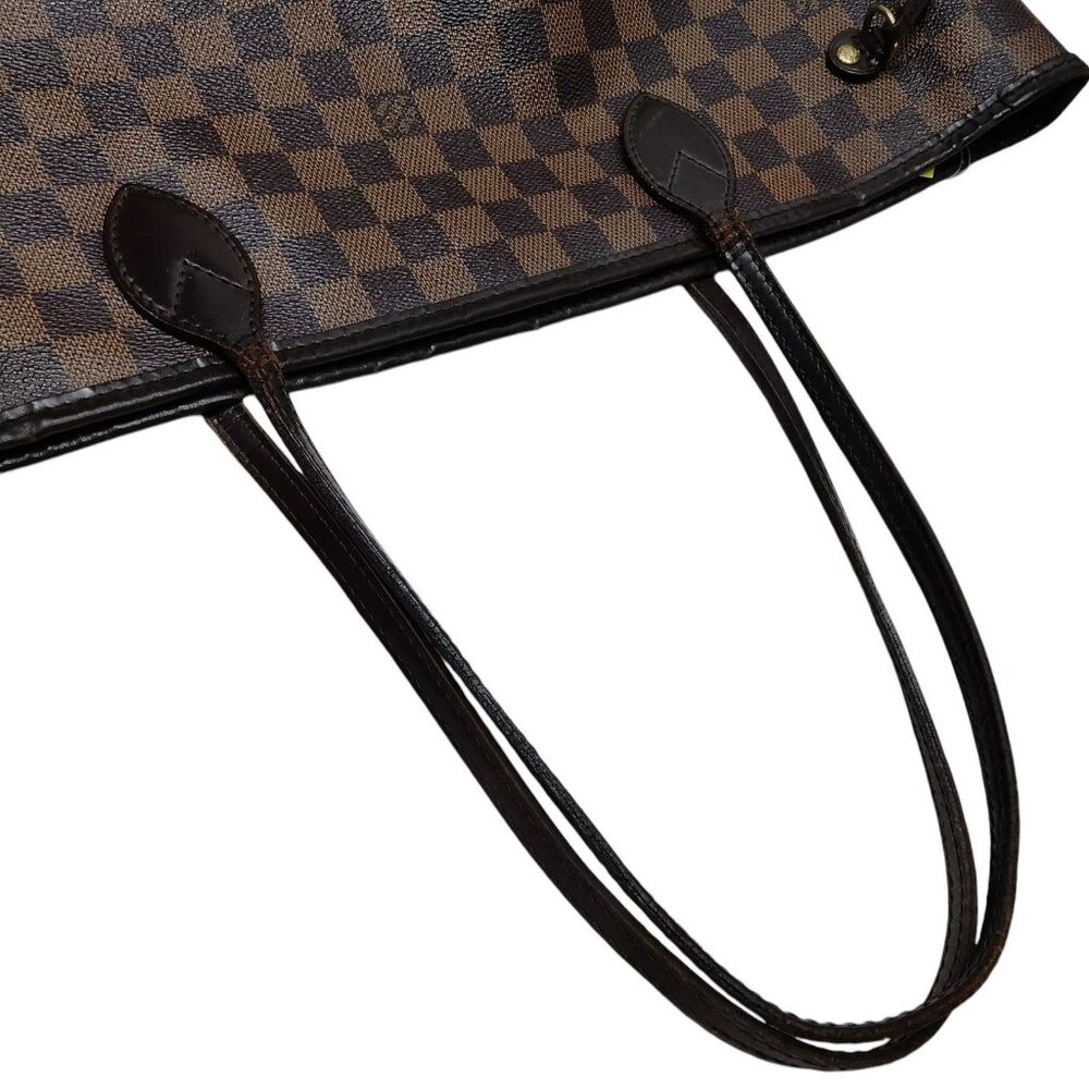 228640AU (X6) Louis Vuitton Tote Bag Neverfull MM Brown Damier - Picture 2 of 9